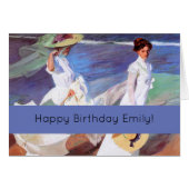 Joaquin Sorolla Women Walking Beach (Vorderseite (Horizontal))