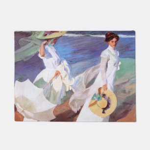 Joaquin Sorolla Women Walking Beach Fußmatte
