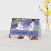 Joaquin Sorolla Women Walking Beach Karte (Gelbe Blume)