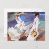 Joaquin Sorolla Women Walking Beach Postkarte (Vorne/Hinten)