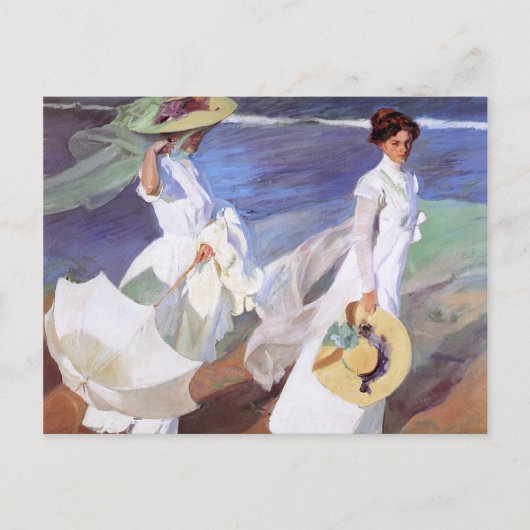 Joaquin Sorolla Women Walking Beach Postkarte (Vorderseite)