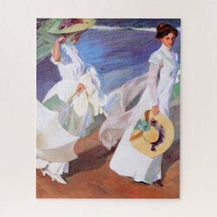 Joaquin Sorolla Women Walking Beach Puzzle