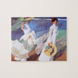 Joaquin Sorolla Women Walking Beach Puzzle