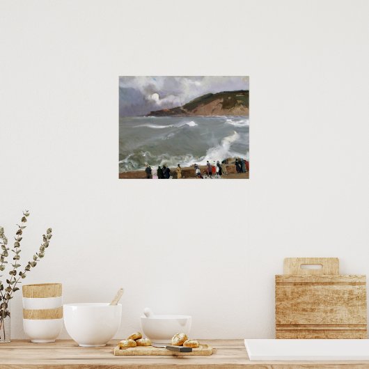 Joaquín Sorolla y Bastida Breakwater Poster (Küche)
