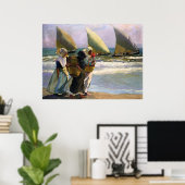 Joaquín Sorolla y Bastida Drei Segel Poster (Heimbüro)