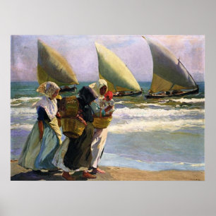 Joaquín Sorolla y Bastida Drei Segel Poster