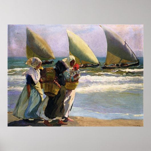 Joaquín Sorolla y Bastida Drei Segel Poster (Vorne)