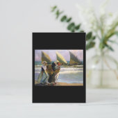 Joaquín Sorolla y Bastida Drei Segel Postkarte (Stehend Vorderseite)