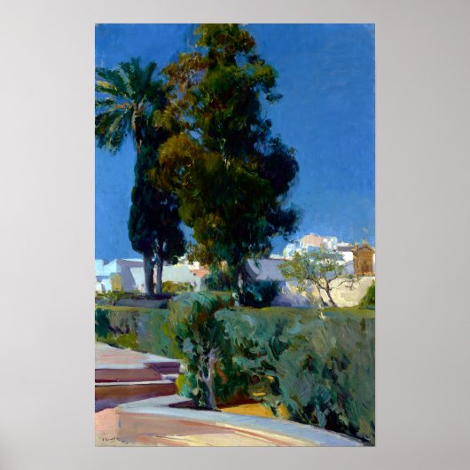 Joaquin Sorolla y Bastida Ecke Garten Poster (Vorne)