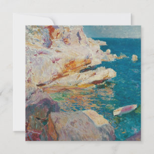 Joaquin Sorolla Y Bastida - Felsen bei Javea. Feiertagskarte