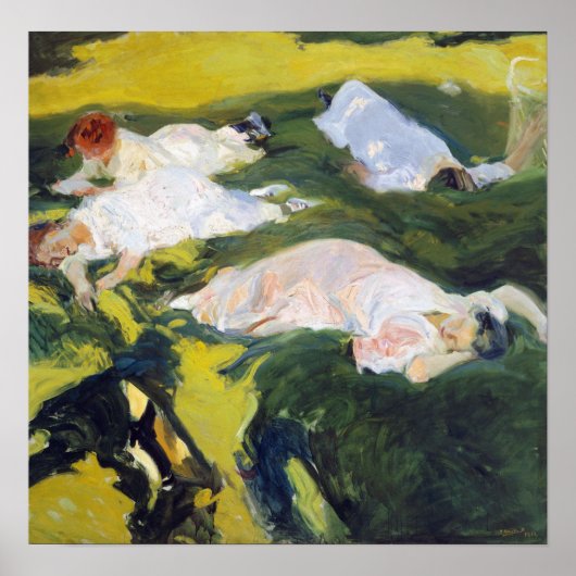 Joaquín Sorolla y Bastida La Siesta Poster (Vorne)