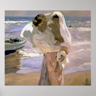 Joaquín Sorolla y Bastida nach dem Bad Poster