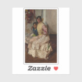 Joaquín Sorolla y Bastida-Pepilla und ihre Tochter Aufkleber (Blatt)