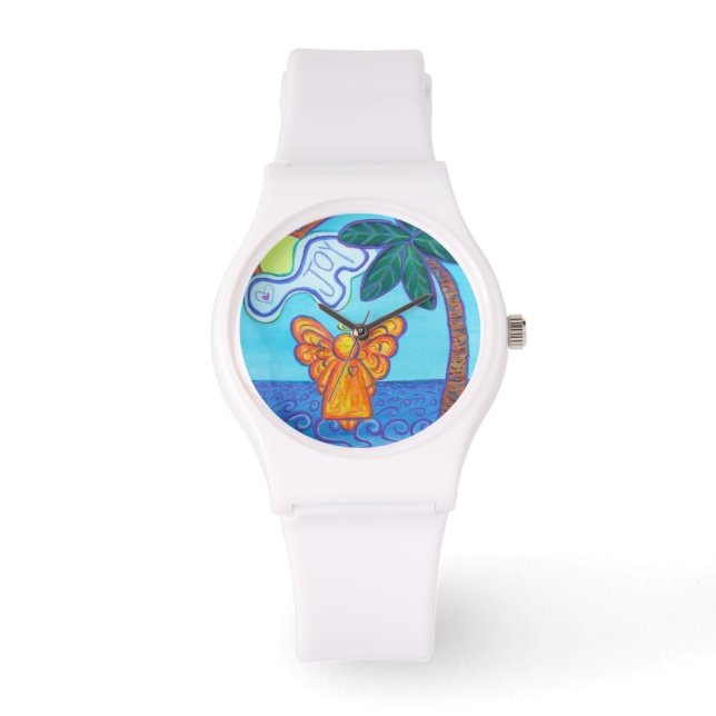 Joardian Beach Engel Custom Art Watch Design Armbanduhr (Vorderseite)