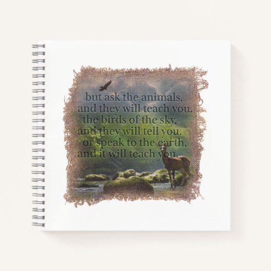 JOB 12:7 - Journal Notizblock (Vorderseite)