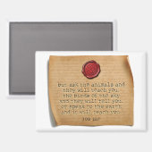 Job 12:7 Kitchen Magnet Home Accent (Vorderseite/Rückseite)