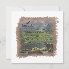 JOB 12:7 - Personalized Notecard Mitteilungskarte