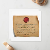 JOB 12:7 - Personalized Notecard Mitteilungskarte (Vorderseite/Rückseite Beispiel)