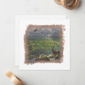 JOB 12:7 - Personalized Notecard Mitteilungskarte (Vorderseite/Rückseite Beispiel)