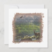 JOB 12:7 - Personalized Notecard Mitteilungskarte (Vorderseite)