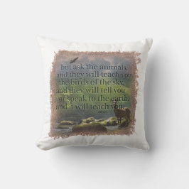 JOB 12:7 - Pillow Kissen