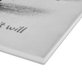 JOB 14:7 Glasschneidebrett Schneidebrett (Ecke)