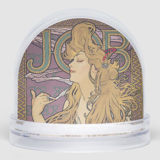 Job (1896) by Alphonse Mucha  Schneekugeln (Vorderseite)