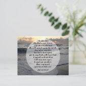 Job 19:25-27 Mein Erlöser lebt! Poster Postkarte (Stehend Vorderseite)