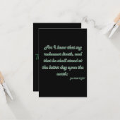 Job 19:25 KJV Bible Scripture Gruß Karte (Vorderseite/Rückseite Beispiel)