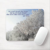 Job 37:6 Mousepad für die Inspirationswinterlandsc (Mit Mouse)