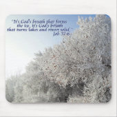 Job 37:6 Mousepad für die Inspirationswinterlandsc (Vorne)