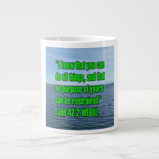 Job 42:2 WEBU Tasse (Vorderseite)