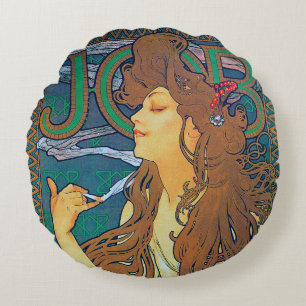 JOB, Alphonse Mucha Throw Kissen