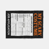 Job Application Funny Y Halloween Costume Trick Or Fleecedecke (Vorderseite (Horizontal))