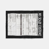 Job Application Funny Y Halloween Costume Trick Or Fleecedecke (Vorderseite (Horizontal))