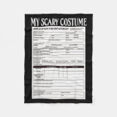 Job Application Funny Y Halloween Costume Trick Or Fleecedecke (Vorderseite)