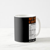 Job Application Funny Y Halloween Costume Trick Or Kaffeetasse (VorderseiteRechts)