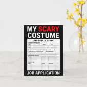 Job Application Funny Y Halloween Costume Trick Or Karte (Gelbe Blume)