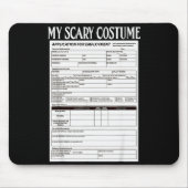 Job Application Funny Y Halloween Costume Trick Or Mousepad (Vorne)