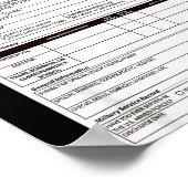 Job Application Funny Y Halloween Costume Trick Or Poster (Ecke)