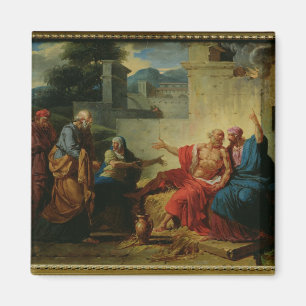 Job, der von seiner Ehefrau, c.1790 gescholten Magnet