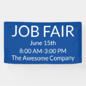 Job Fair Blue Banner (Horizontal)