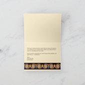 Job Interview Vielen Dank - Sunset Swirt Note Card Dankeskarte (Innenseite)