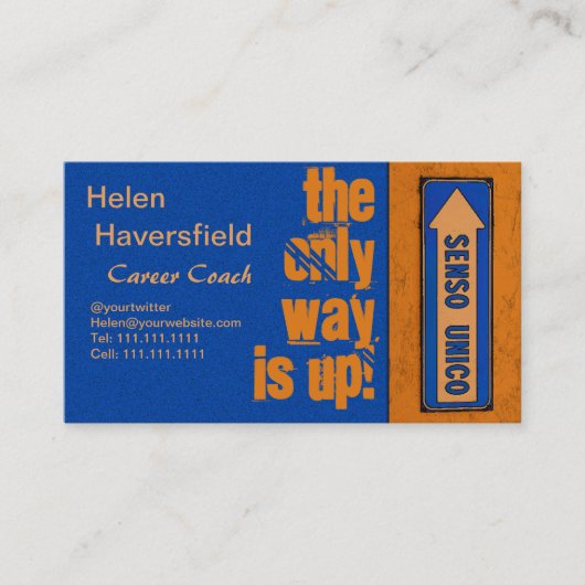 Job-Karriere-Trainer/motivierend Visitenkarte (Vorderseite)