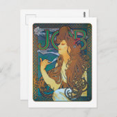 JOB, Mucha Postkarte (Vorne/Hinten)