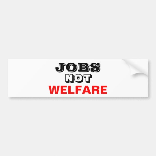 JOB-NICHT WOHLFAHRT AUTOAUFKLEBER (Vorne)