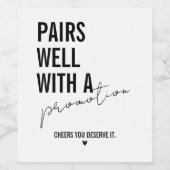 Job Promotion Gifts Weinetikett (Einzelnes Label)