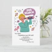 Job Search Einladung (Stehend Vorderseite)