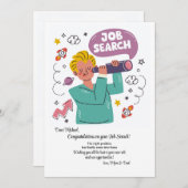 Job Search Einladung (Vorne/Hinten)