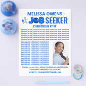Job Seekers Logo, Lebenslauf Flyer (Einzeln)